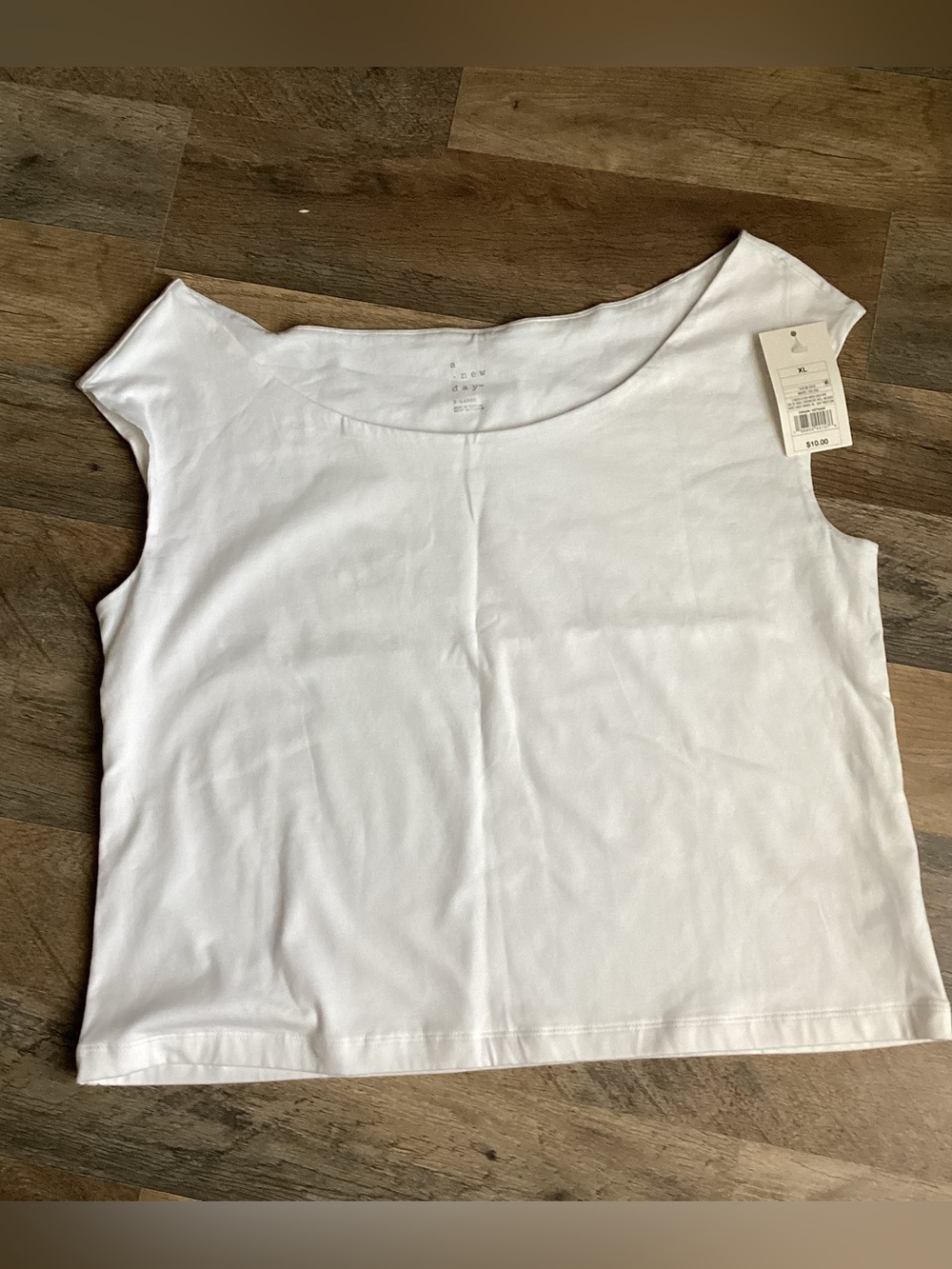 a new day White Scoop Neck Sleeveless Tank Top